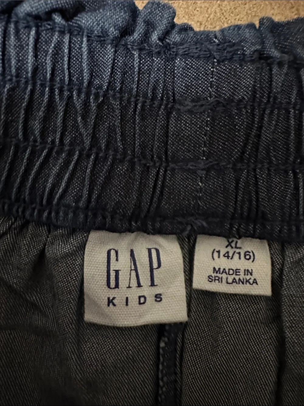 GAP Kids Blue Denim Tiered Skort